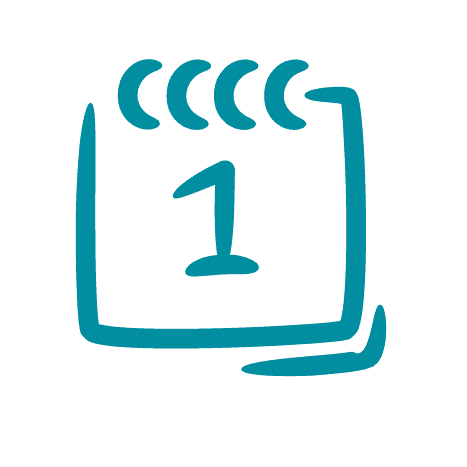Icon zeigt einen Kalender